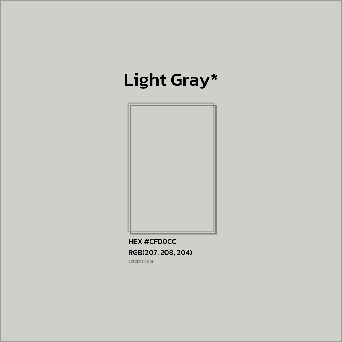HEX #CFD0CC Color Name, Color Code, Palettes, Similar Paints, Images