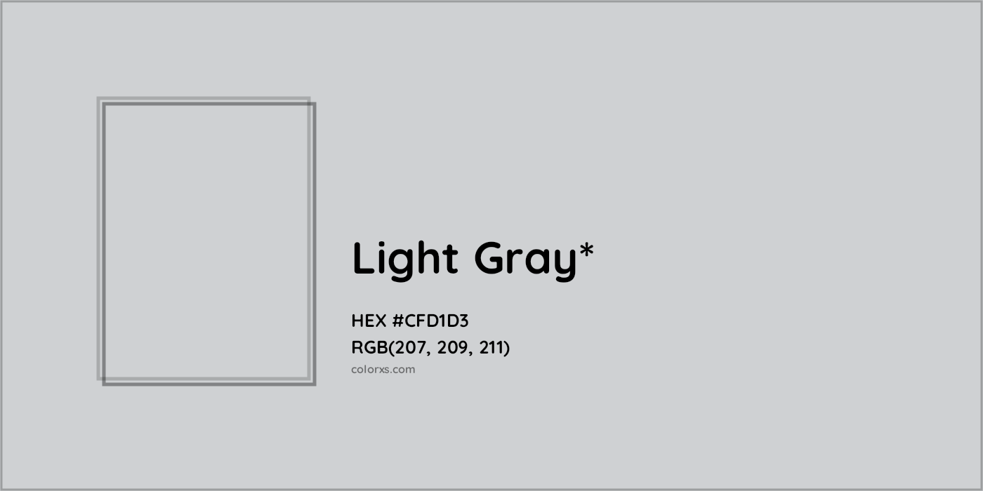 HEX #CFD1D3 Color Name, Color Code, Palettes, Similar Paints, Images