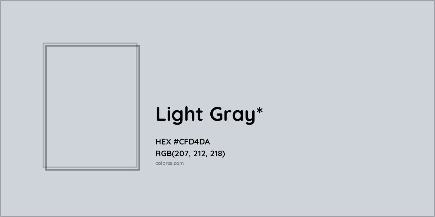 HEX #CFD4DA Color Name, Color Code, Palettes, Similar Paints, Images