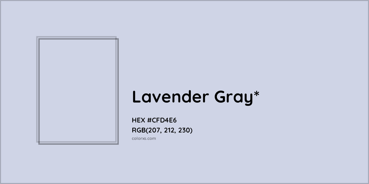 HEX #CFD4E6 Color Name, Color Code, Palettes, Similar Paints, Images