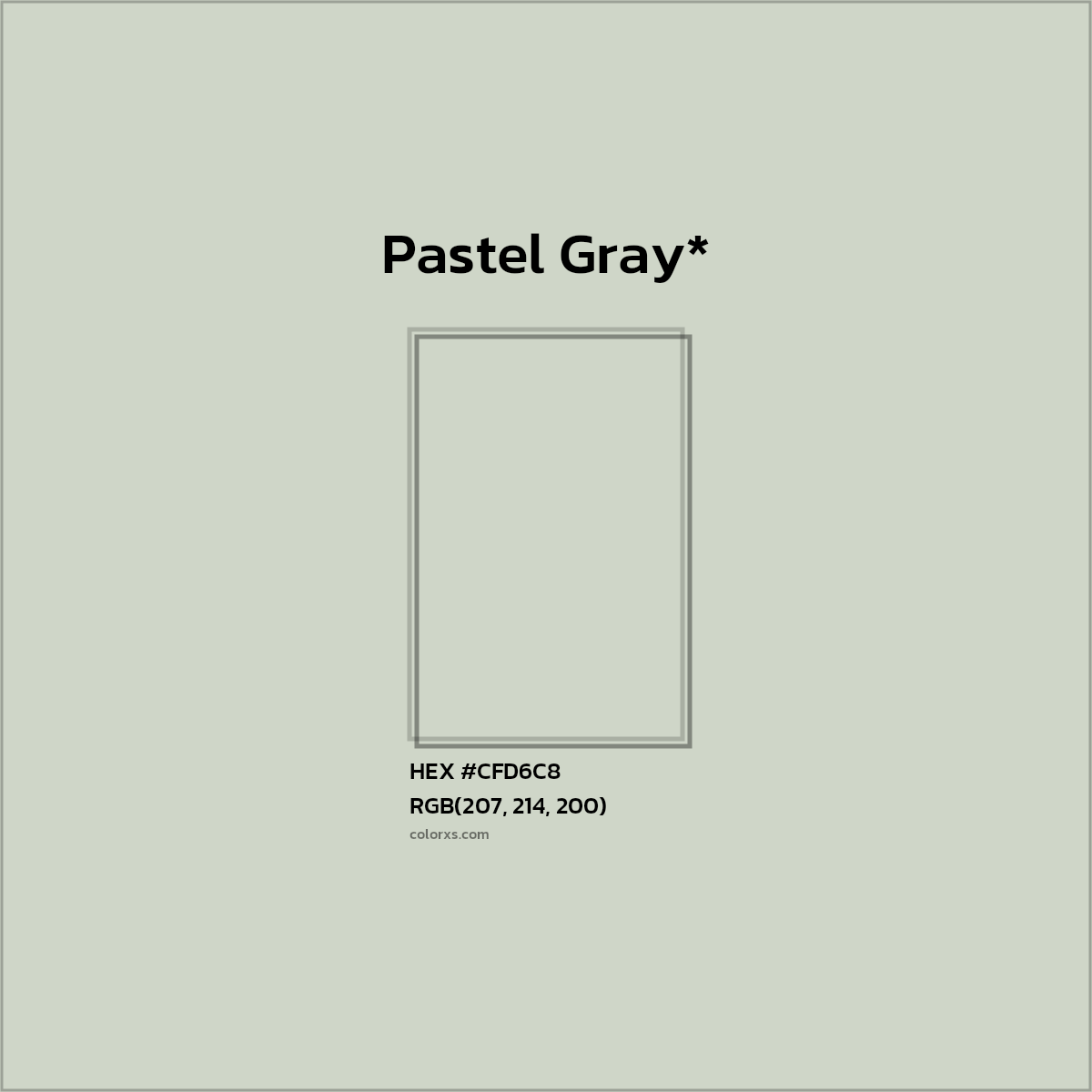 HEX #CFD6C8 Color Name, Color Code, Palettes, Similar Paints, Images