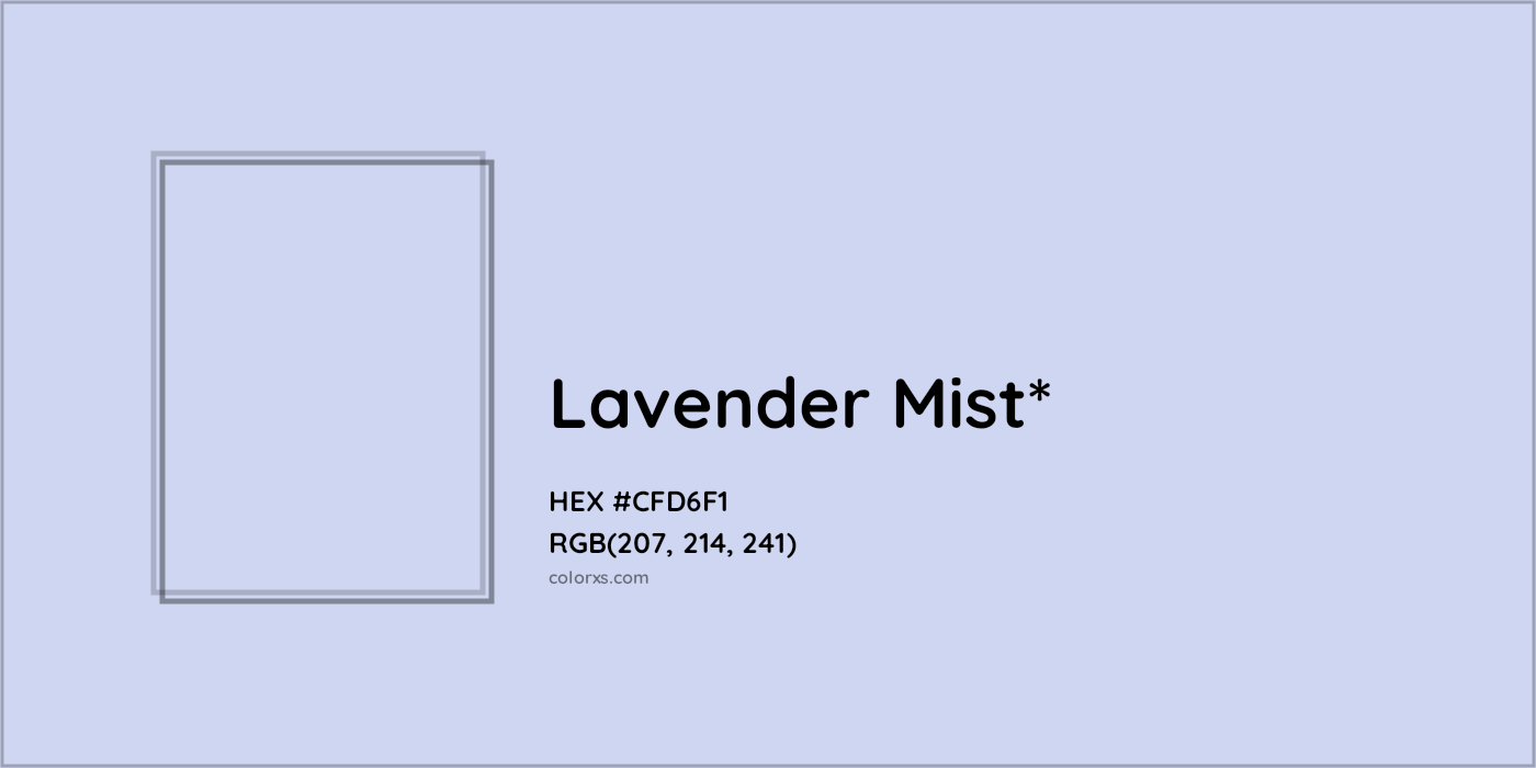 HEX #CFD6F1 Color Name, Color Code, Palettes, Similar Paints, Images