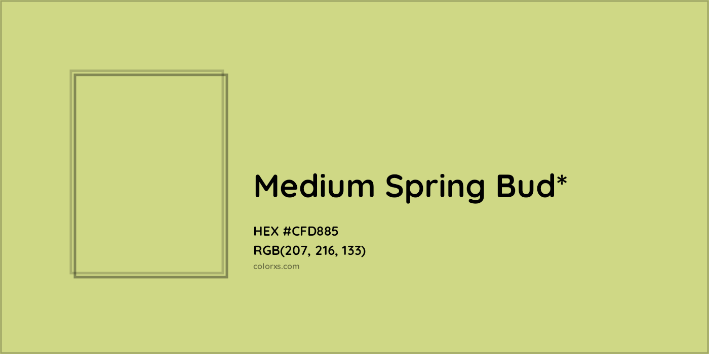 HEX #CFD885 Color Name, Color Code, Palettes, Similar Paints, Images