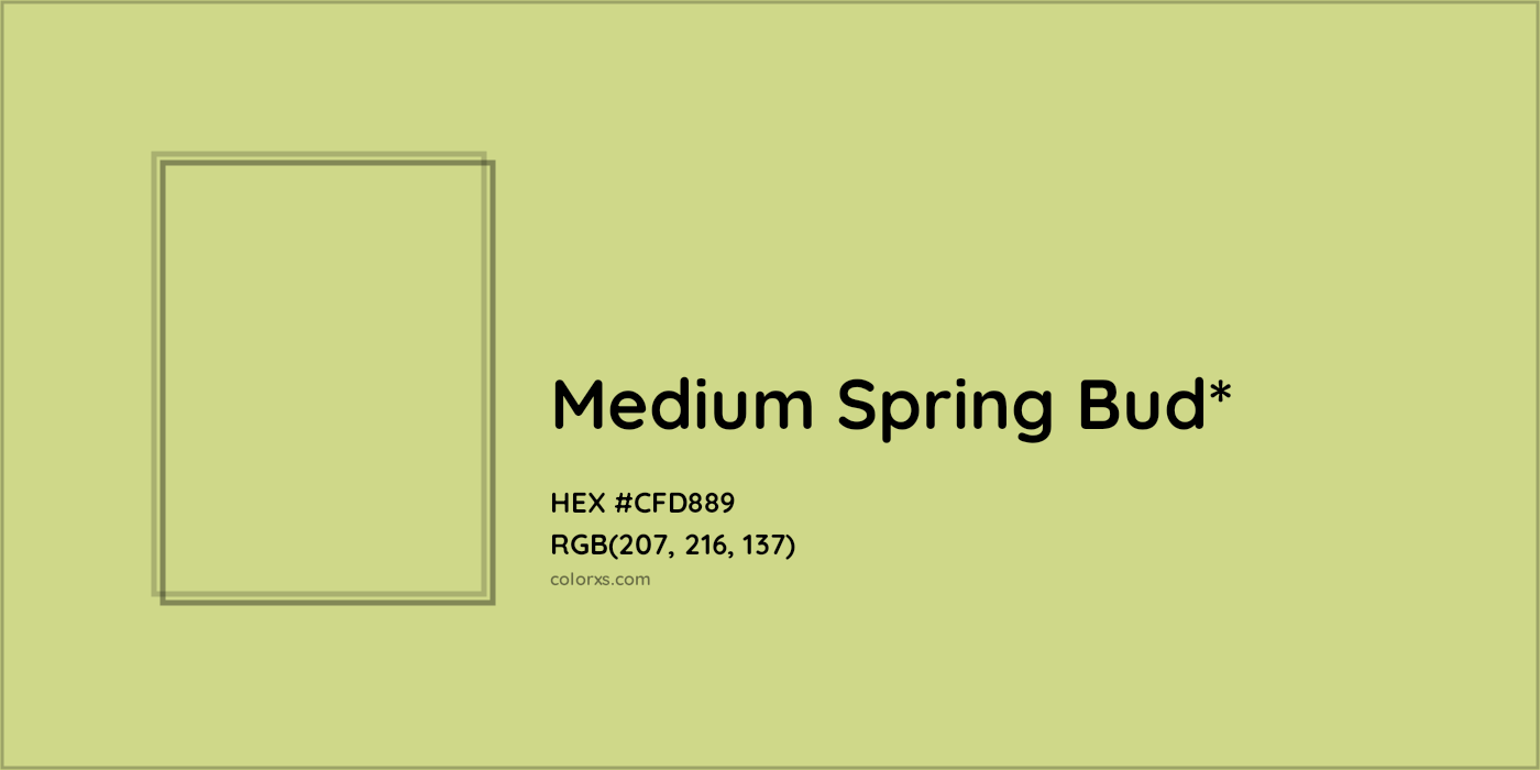 HEX #CFD889 Color Name, Color Code, Palettes, Similar Paints, Images