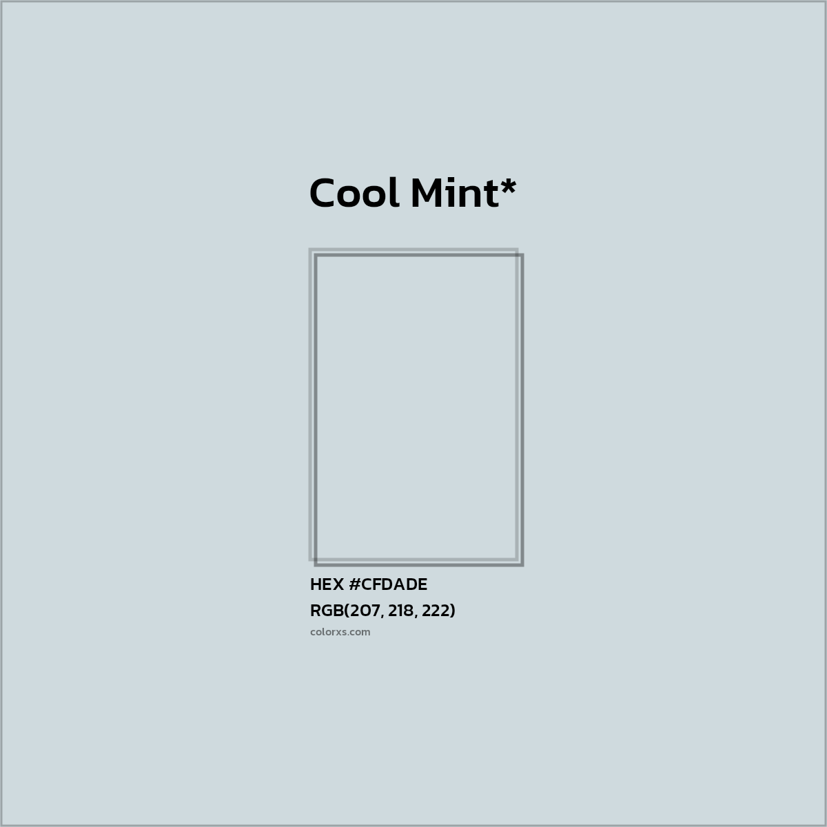 HEX #CFDADE Color Name, Color Code, Palettes, Similar Paints, Images