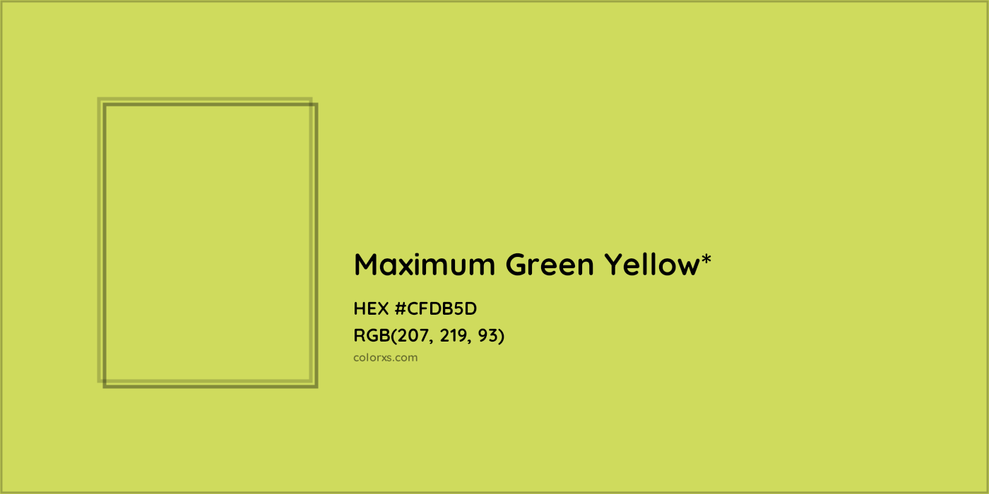 HEX #CFDB5D Color Name, Color Code, Palettes, Similar Paints, Images