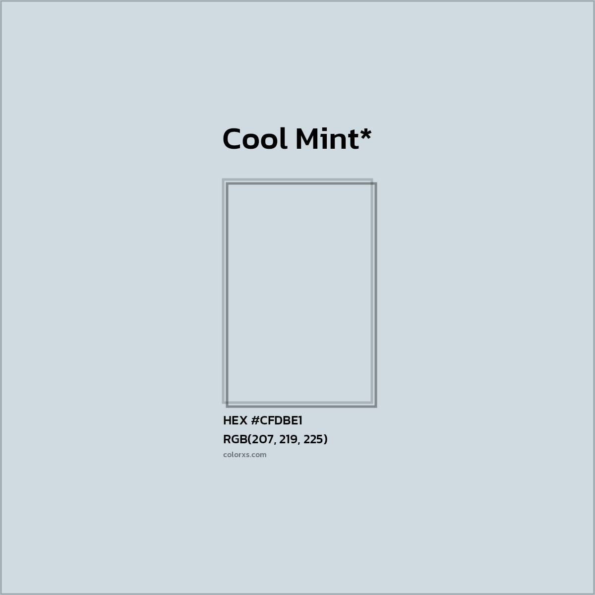 HEX #CFDBE1 Color Name, Color Code, Palettes, Similar Paints, Images