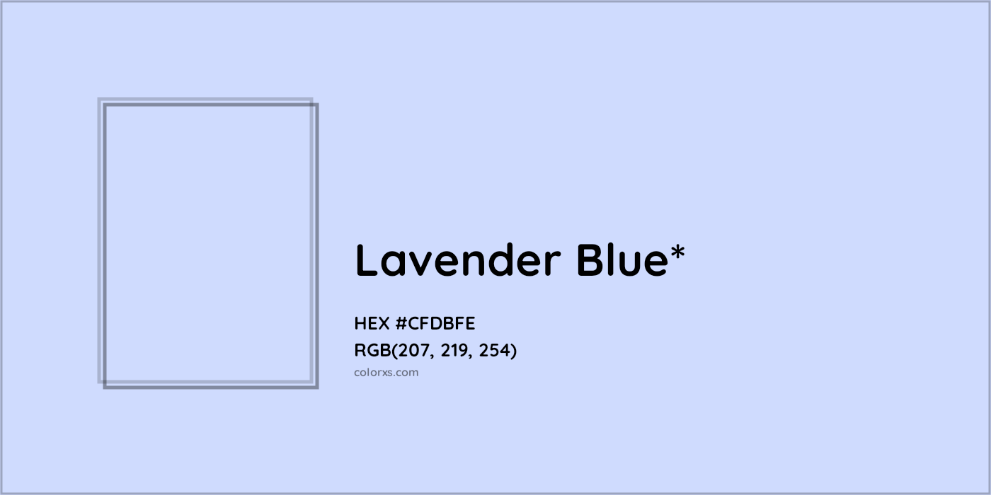 HEX #CFDBFE Color Name, Color Code, Palettes, Similar Paints, Images