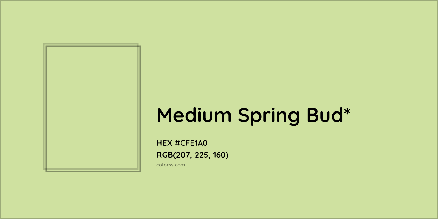 HEX #CFE1A0 Color Name, Color Code, Palettes, Similar Paints, Images