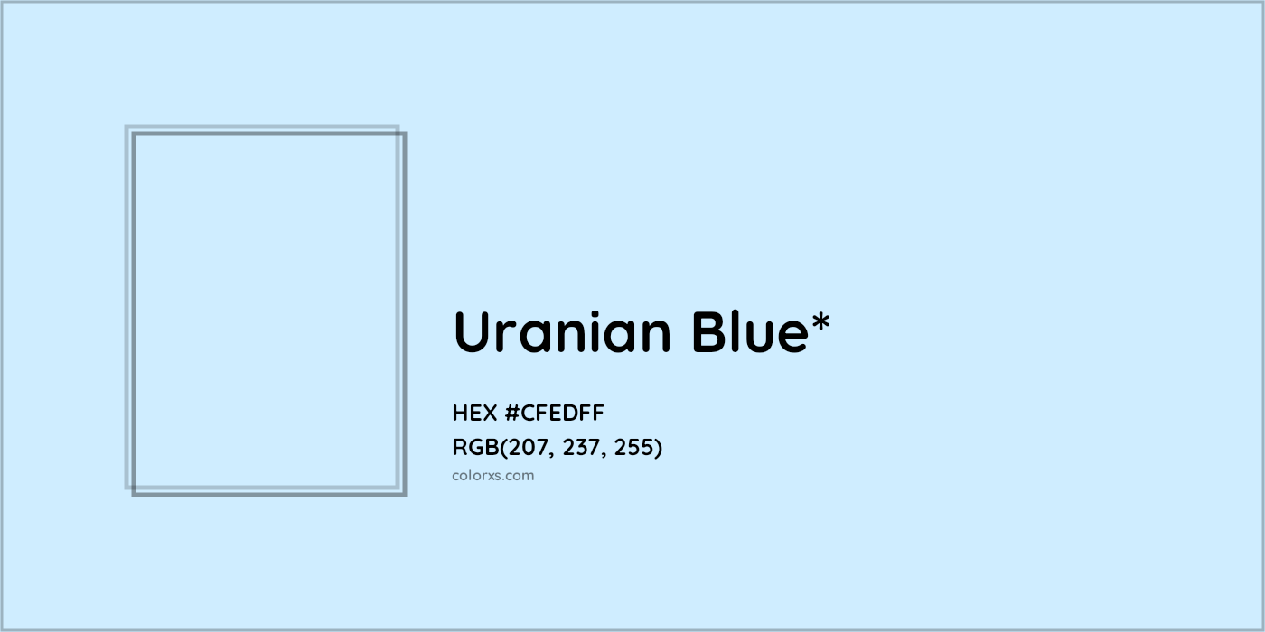 HEX #CFEDFF Color Name, Color Code, Palettes, Similar Paints, Images