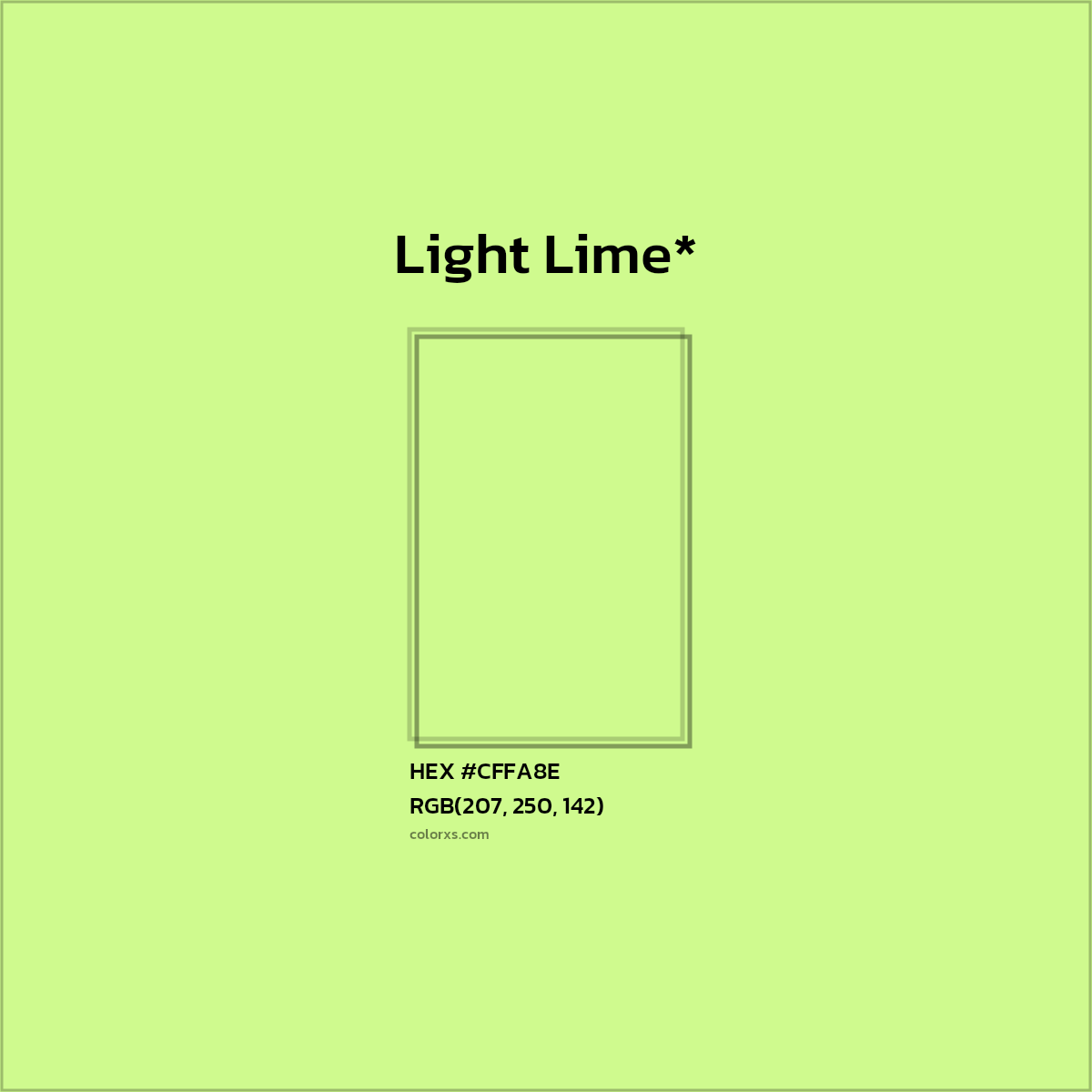 HEX #CFFA8E Color Name, Color Code, Palettes, Similar Paints, Images