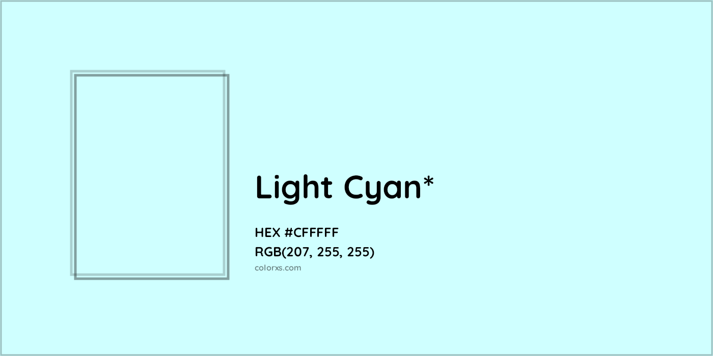 HEX #CFFFFF Color Name, Color Code, Palettes, Similar Paints, Images