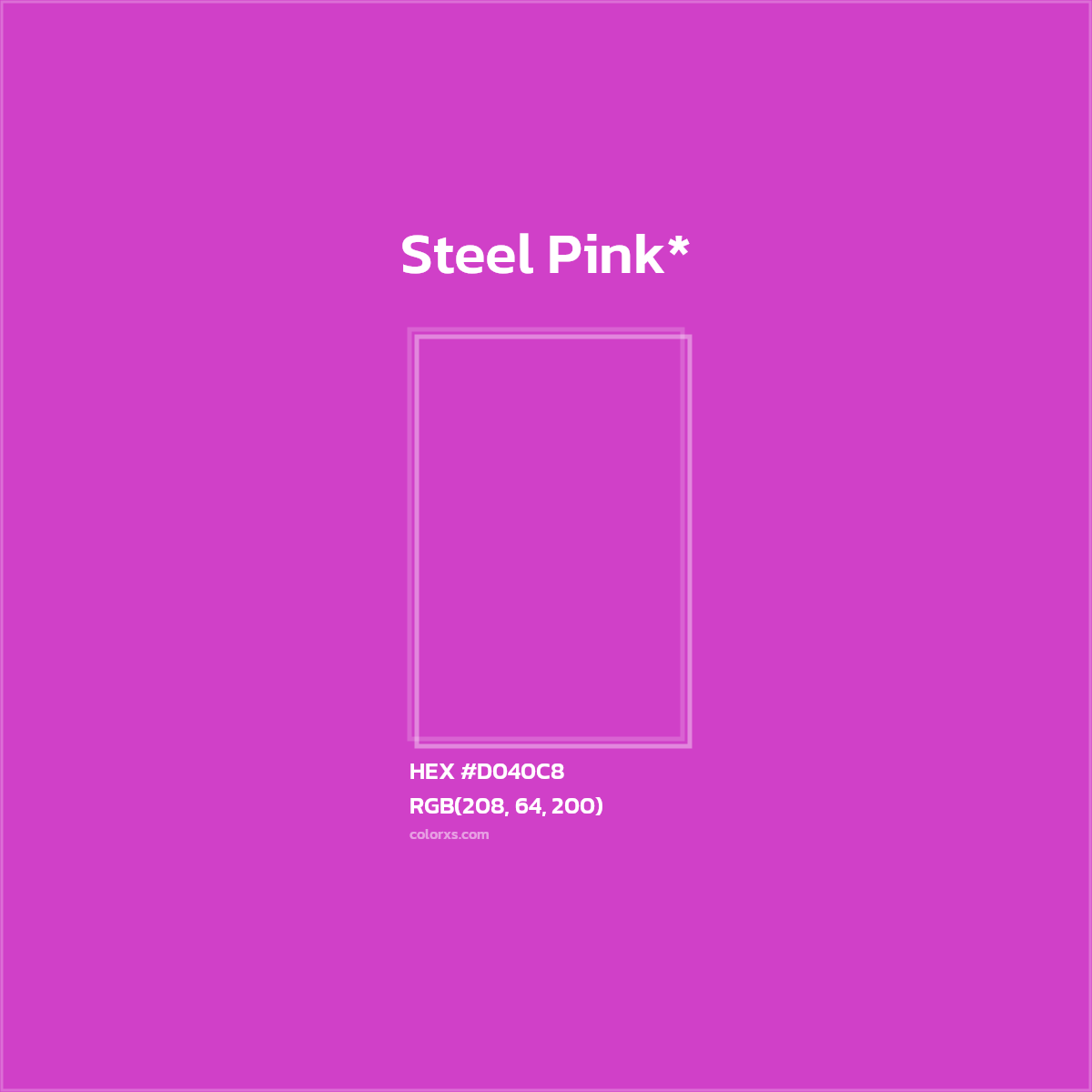 HEX #D040C8 Color Name, Color Code, Palettes, Similar Paints, Images