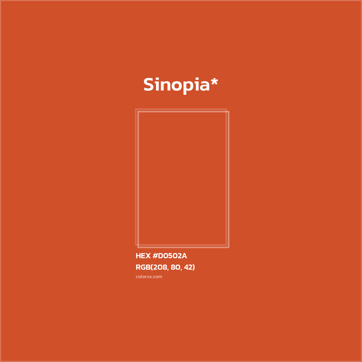 HEX #D0502A Color Name, Color Code, Palettes, Similar Paints, Images