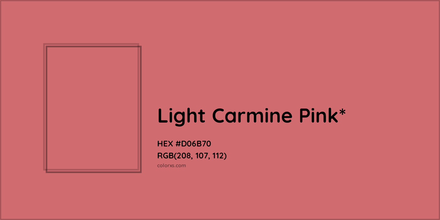 HEX #D06B70 Color Name, Color Code, Palettes, Similar Paints, Images