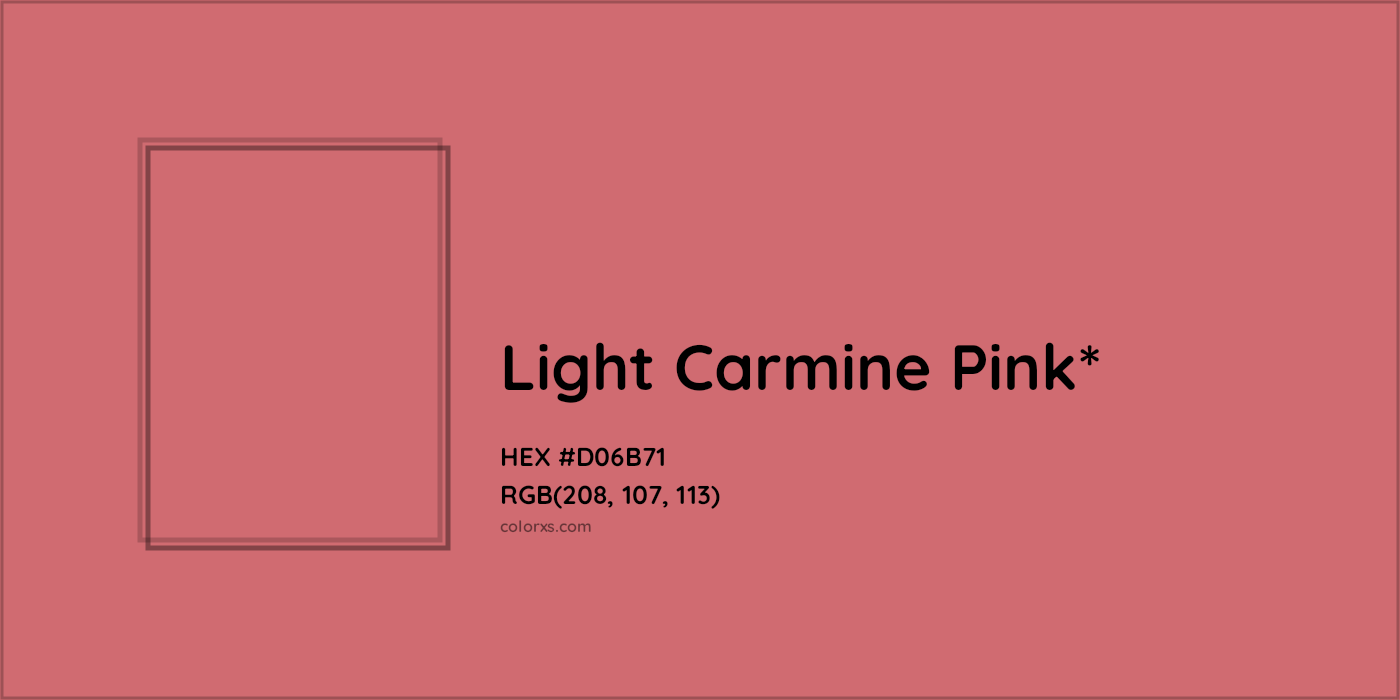 HEX #D06B71 Color Name, Color Code, Palettes, Similar Paints, Images