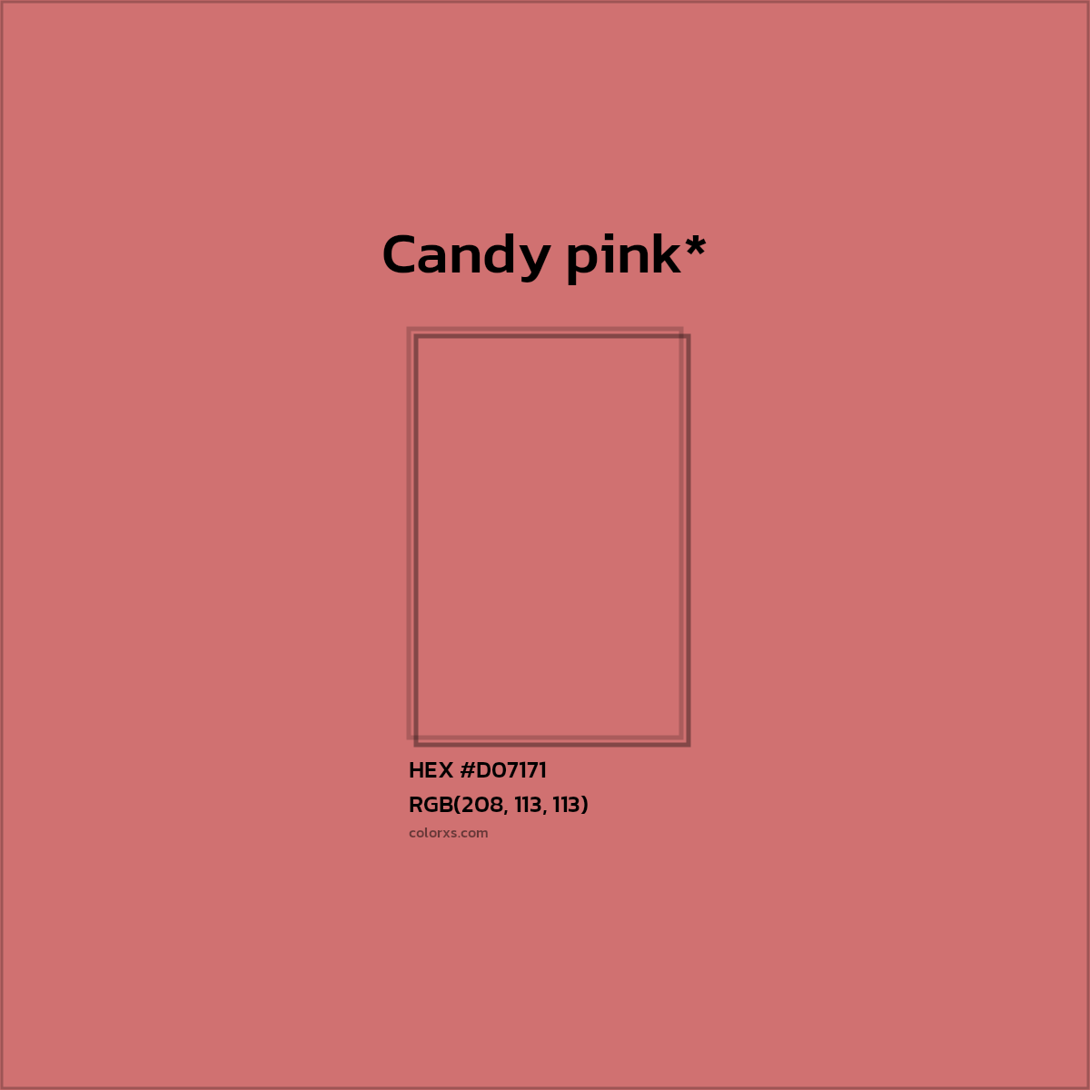HEX #D07171 Color Name, Color Code, Palettes, Similar Paints, Images
