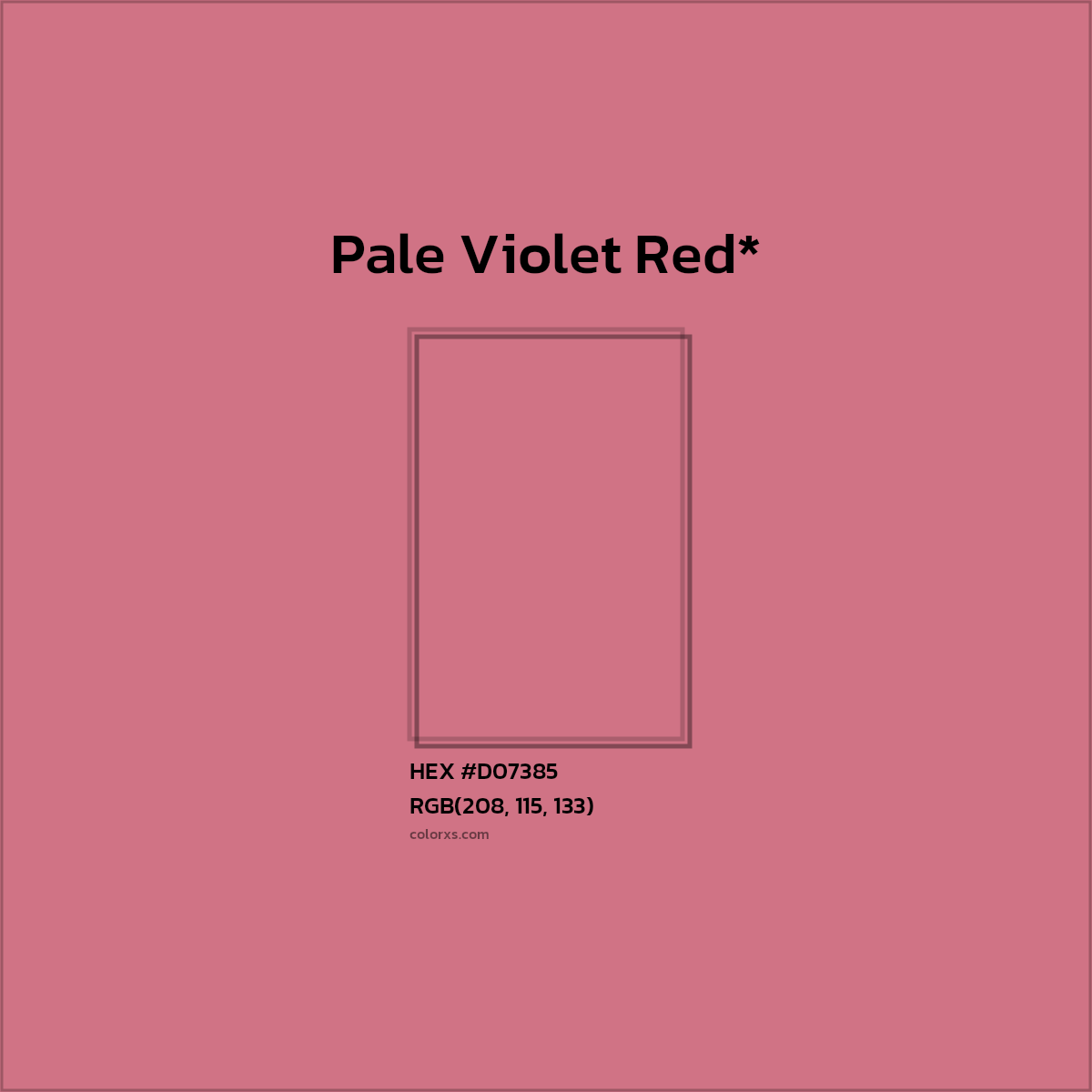 HEX #D07385 Color Name, Color Code, Palettes, Similar Paints, Images