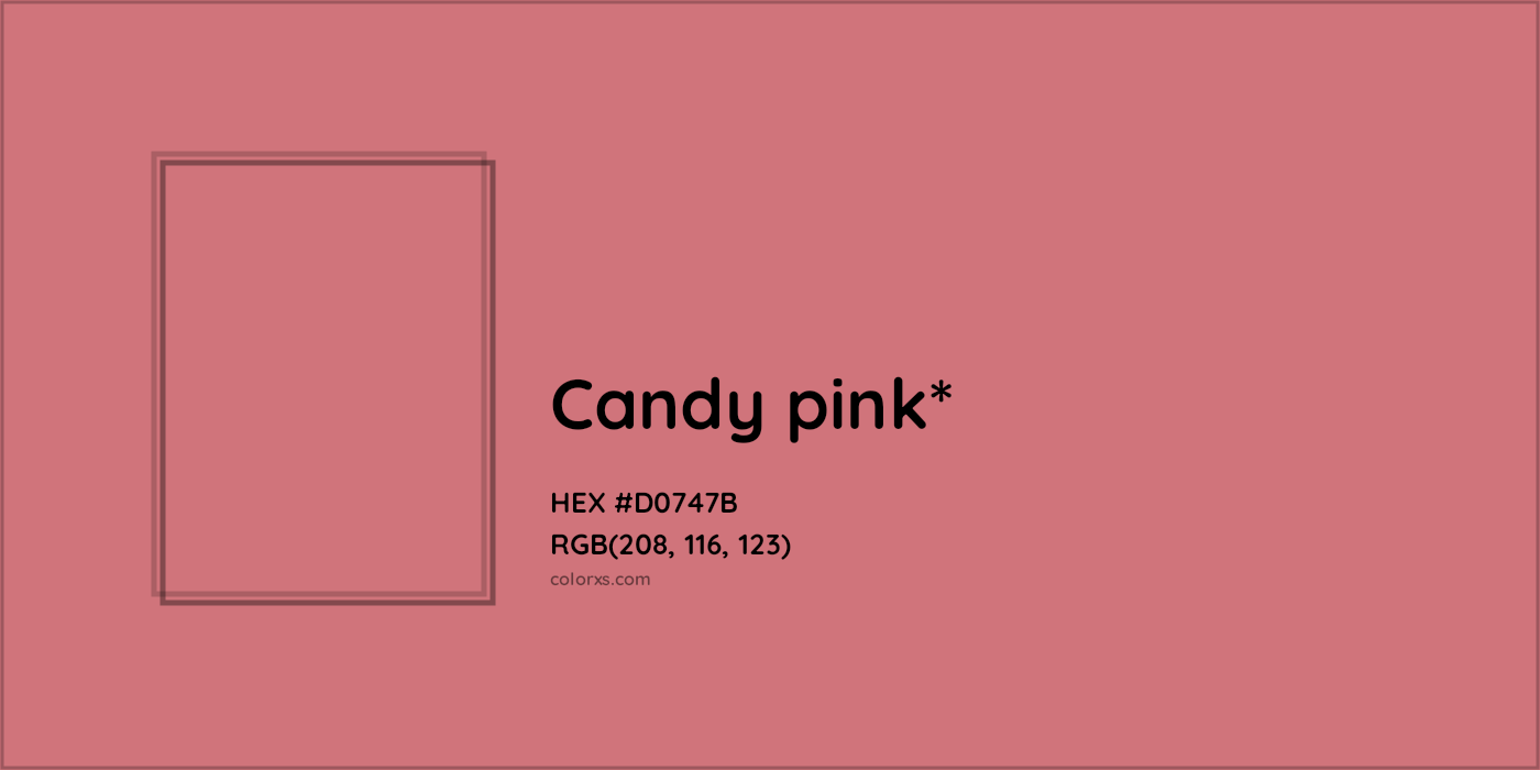 HEX #D0747B Color Name, Color Code, Palettes, Similar Paints, Images