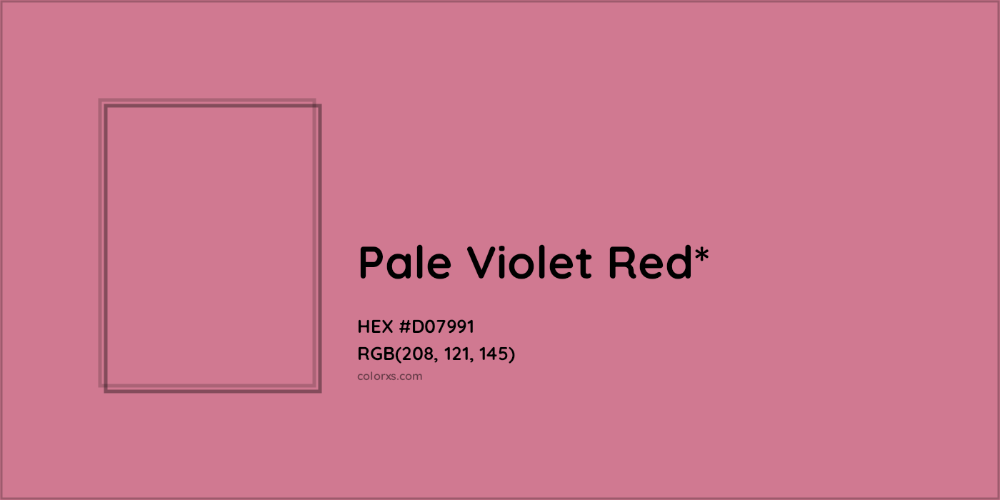 HEX #D07991 Color Name, Color Code, Palettes, Similar Paints, Images