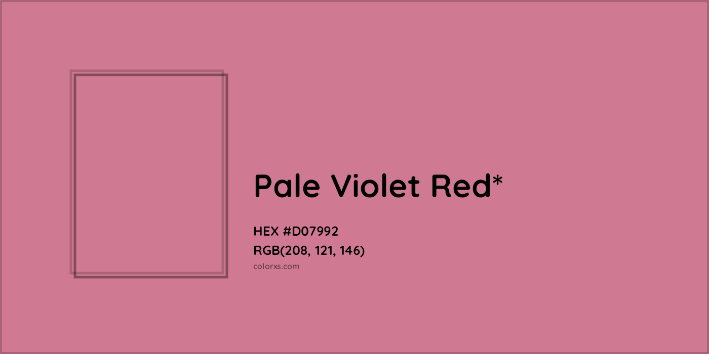 HEX #D07992 Color Name, Color Code, Palettes, Similar Paints, Images