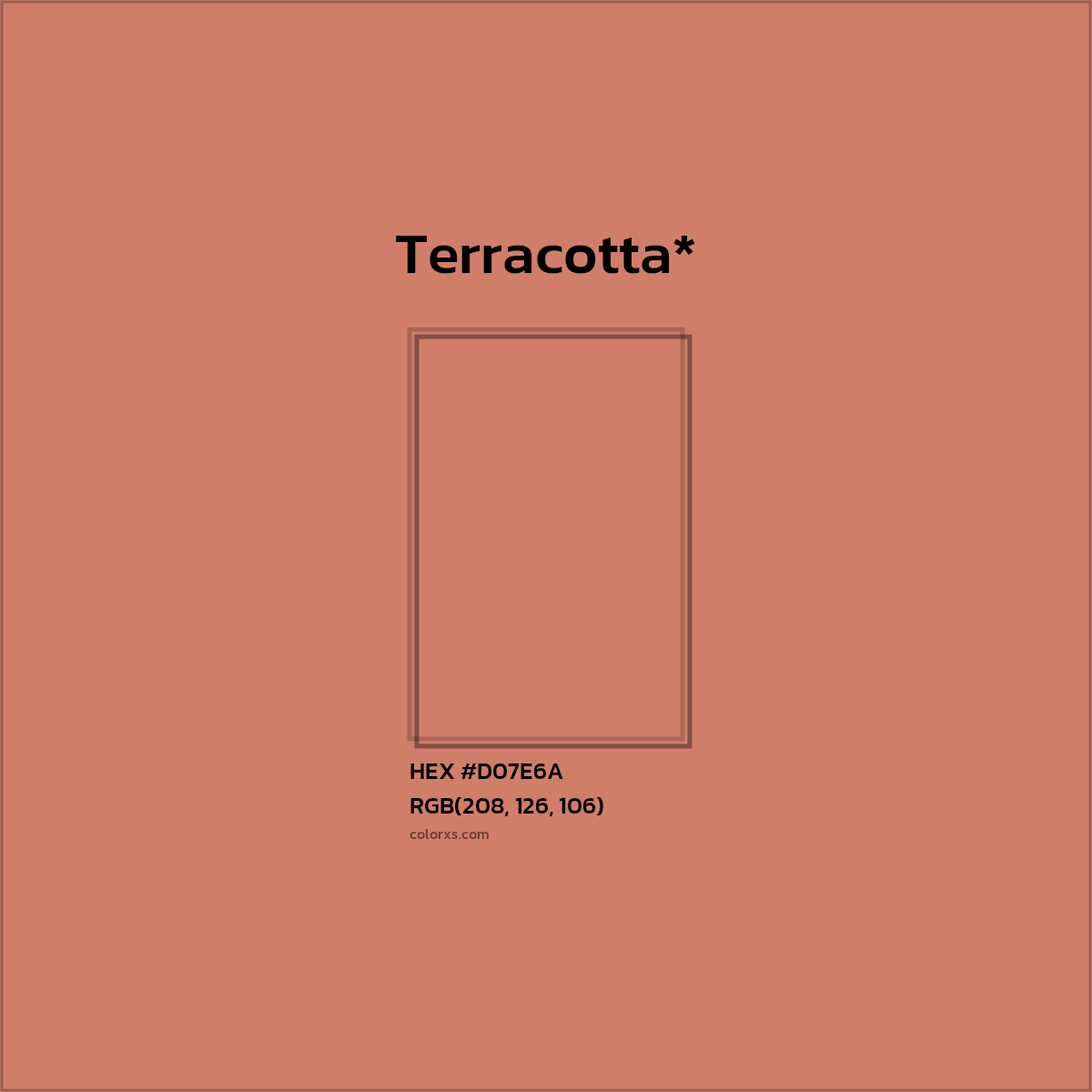 HEX #D07E6A Color Name, Color Code, Palettes, Similar Paints, Images