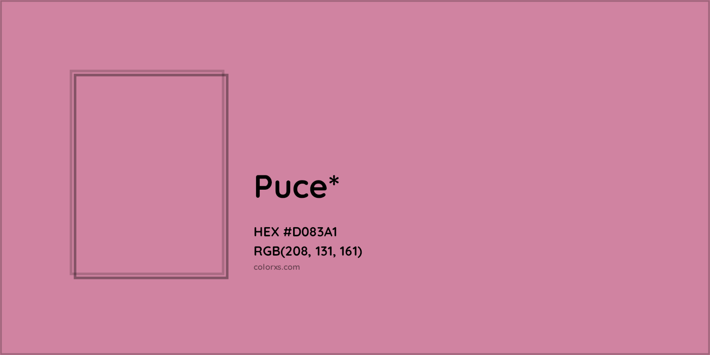 HEX #D083A1 Color Name, Color Code, Palettes, Similar Paints, Images