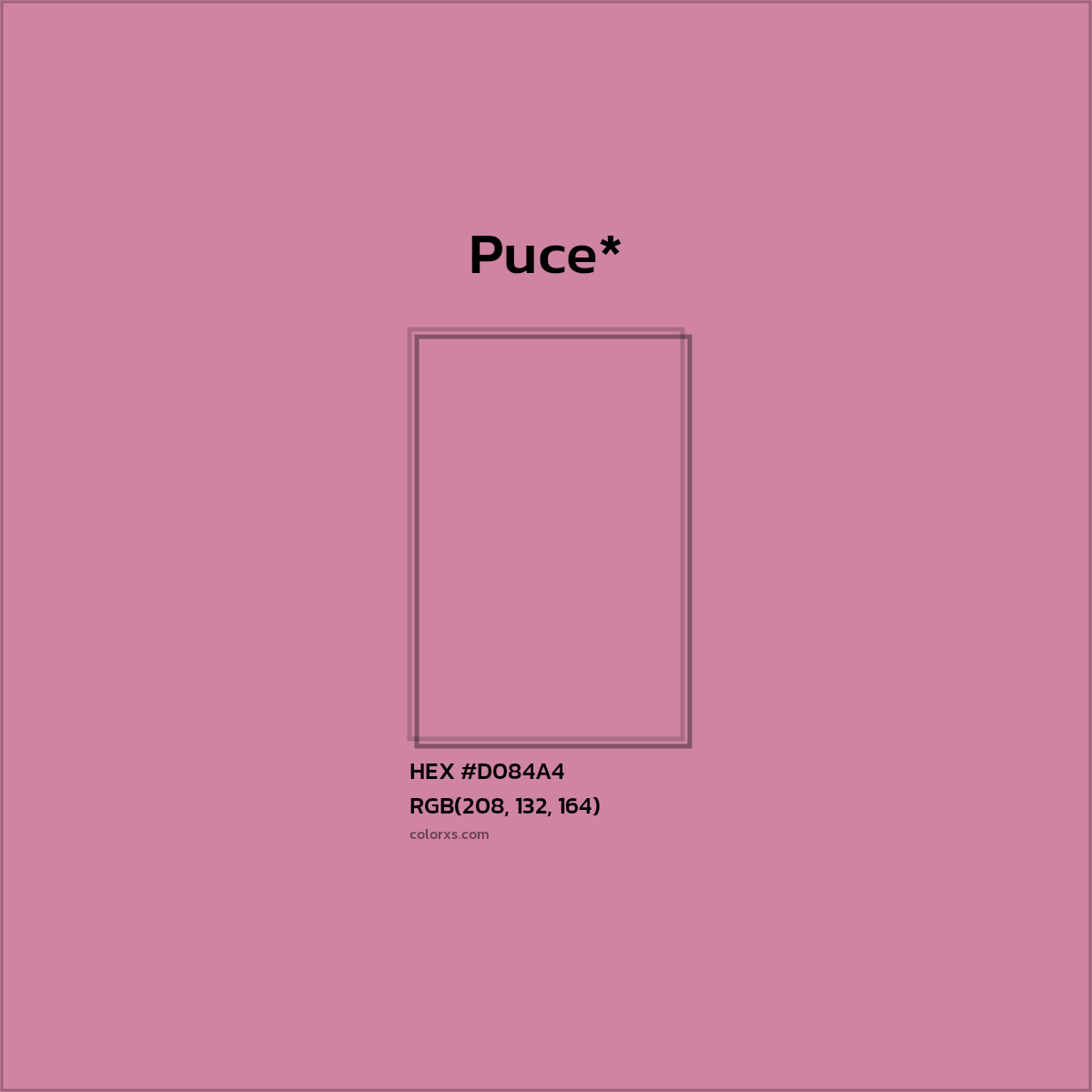 HEX #D084A4 Color Name, Color Code, Palettes, Similar Paints, Images