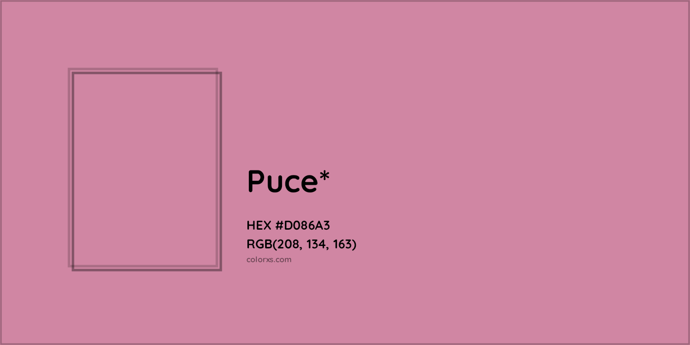 HEX #D086A3 Color Name, Color Code, Palettes, Similar Paints, Images