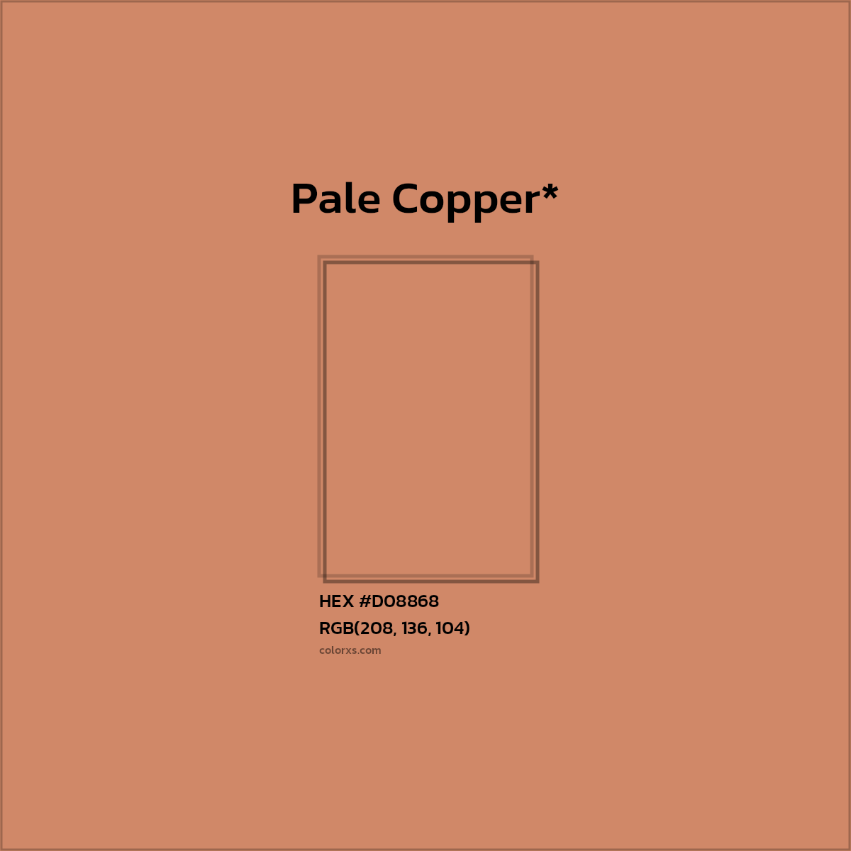 HEX #D08868 Color Name, Color Code, Palettes, Similar Paints, Images