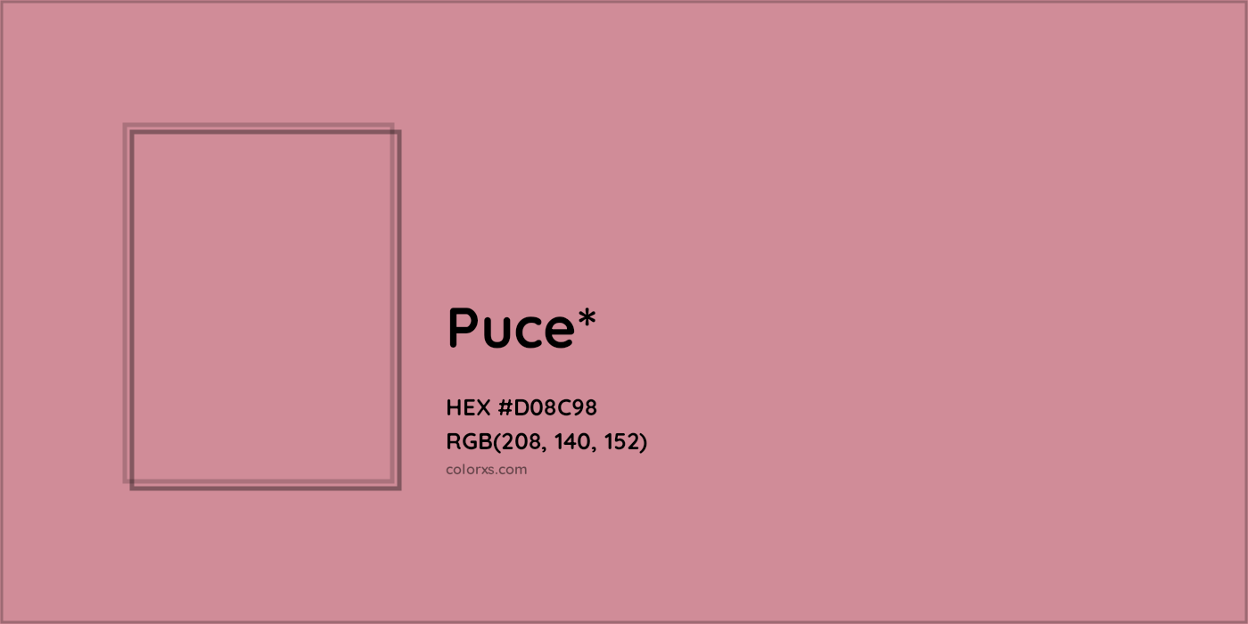 HEX #D08C98 Color Name, Color Code, Palettes, Similar Paints, Images