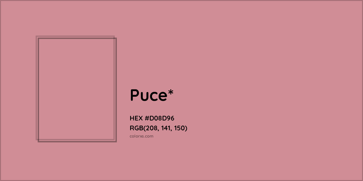 HEX #D08D96 Color Name, Color Code, Palettes, Similar Paints, Images