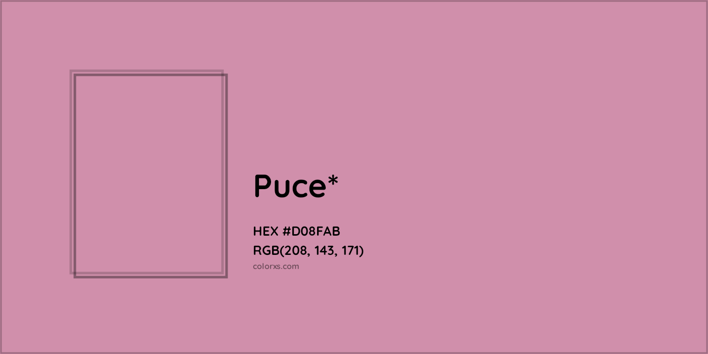 HEX #D08FAB Color Name, Color Code, Palettes, Similar Paints, Images