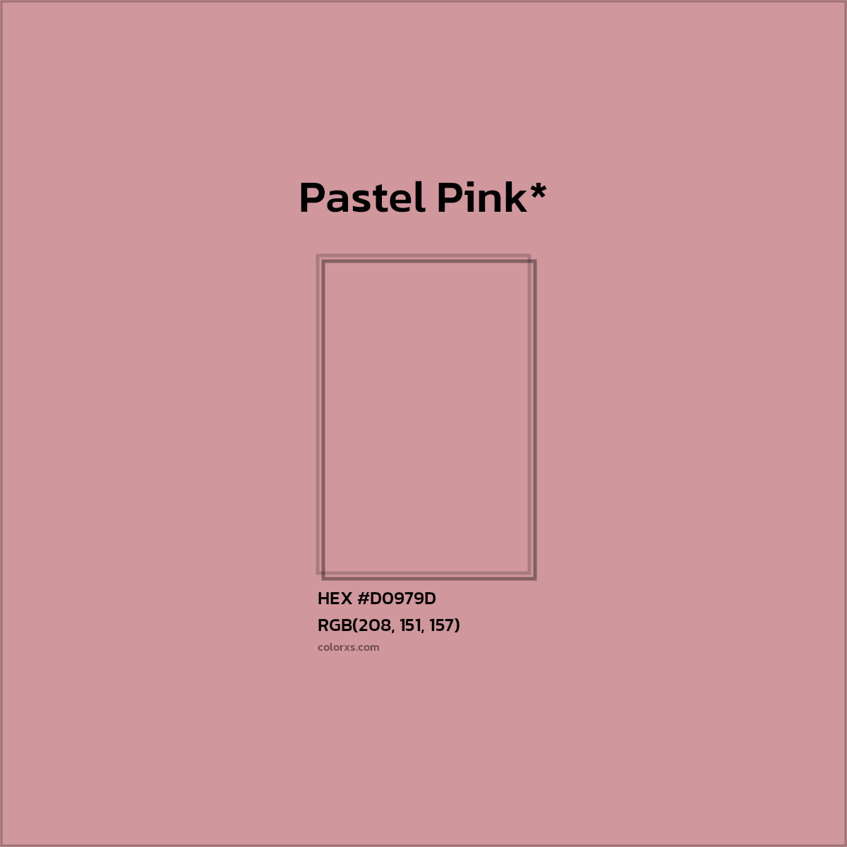 HEX #D0979D Color Name, Color Code, Palettes, Similar Paints, Images