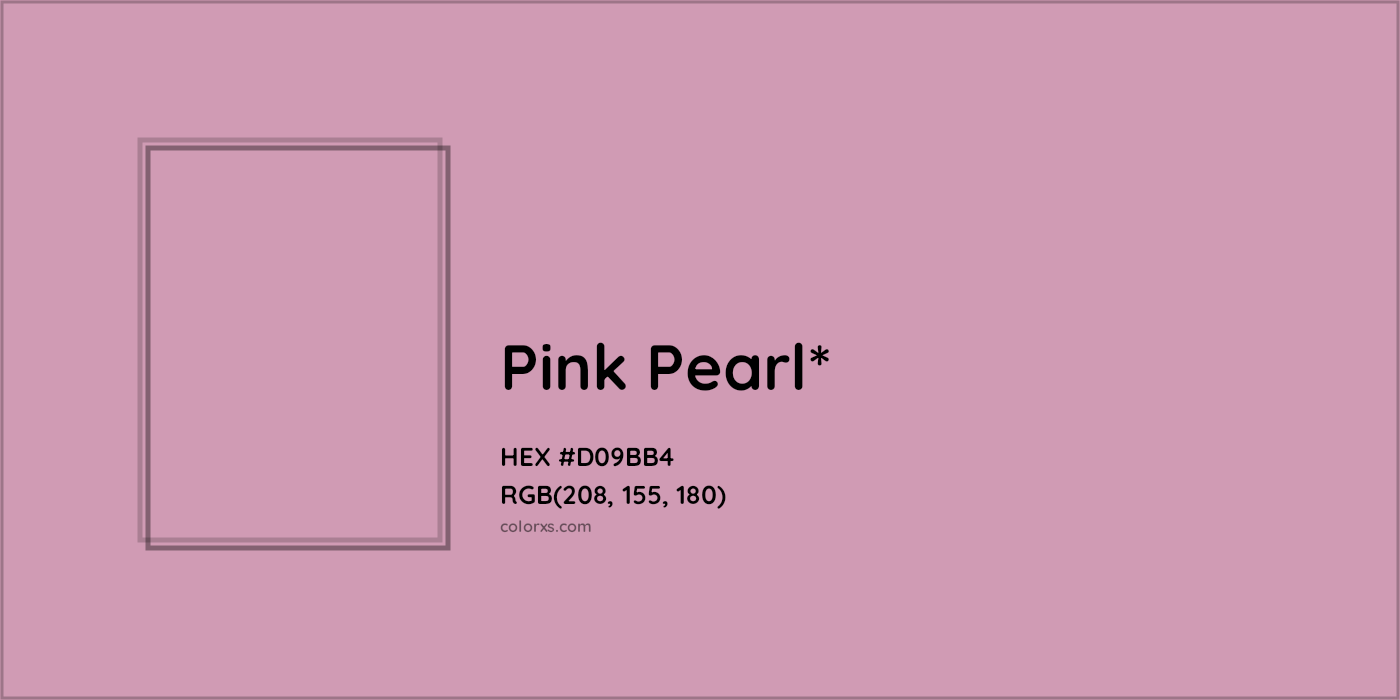 HEX #D09BB4 Color Name, Color Code, Palettes, Similar Paints, Images