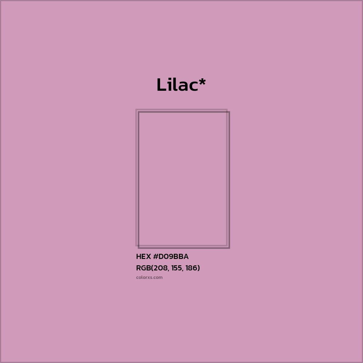 HEX #D09BBA Color Name, Color Code, Palettes, Similar Paints, Images