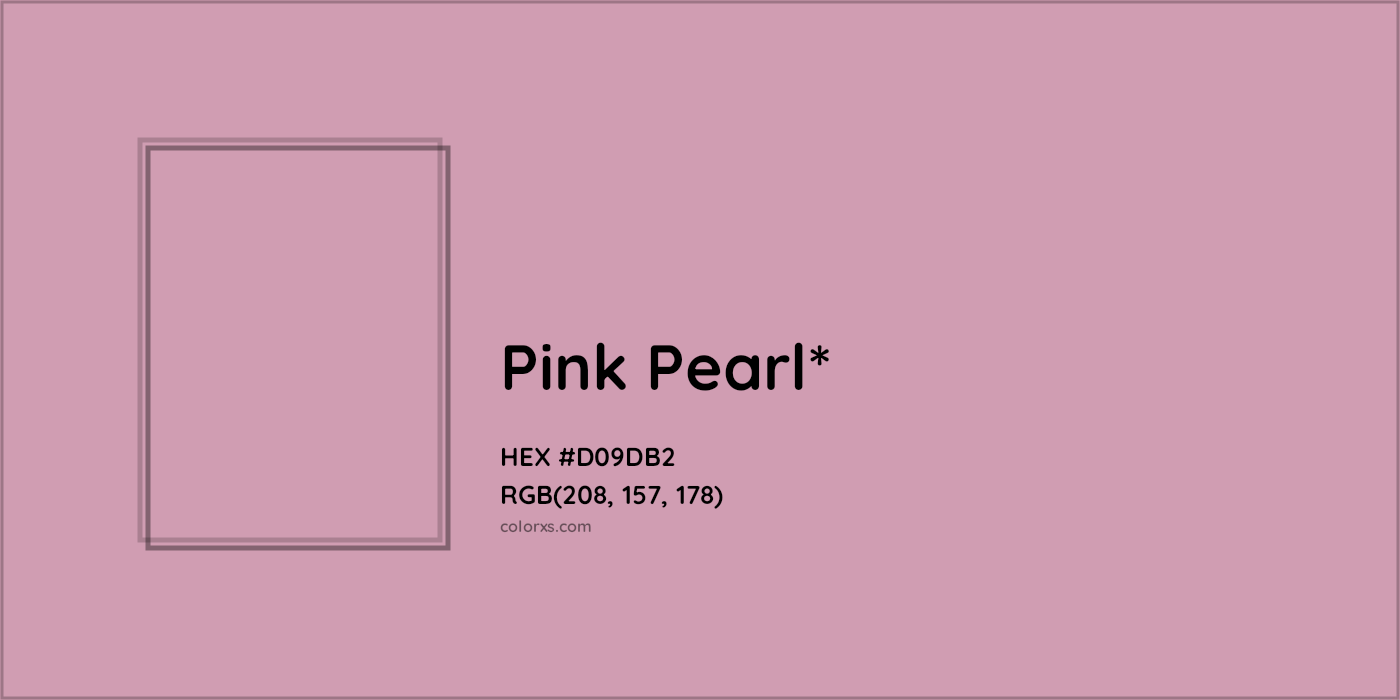 HEX #D09DB2 Color Name, Color Code, Palettes, Similar Paints, Images