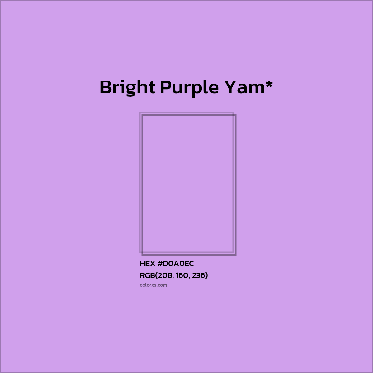 HEX #D0A0EC Color Name, Color Code, Palettes, Similar Paints, Images