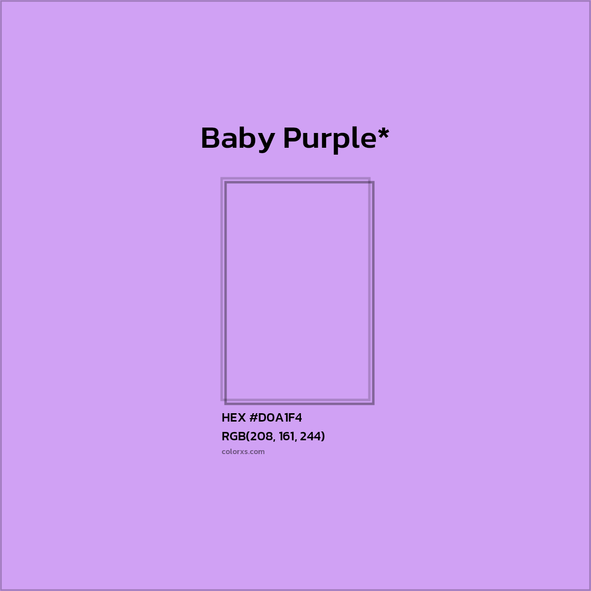 HEX #D0A1F4 Color Name, Color Code, Palettes, Similar Paints, Images