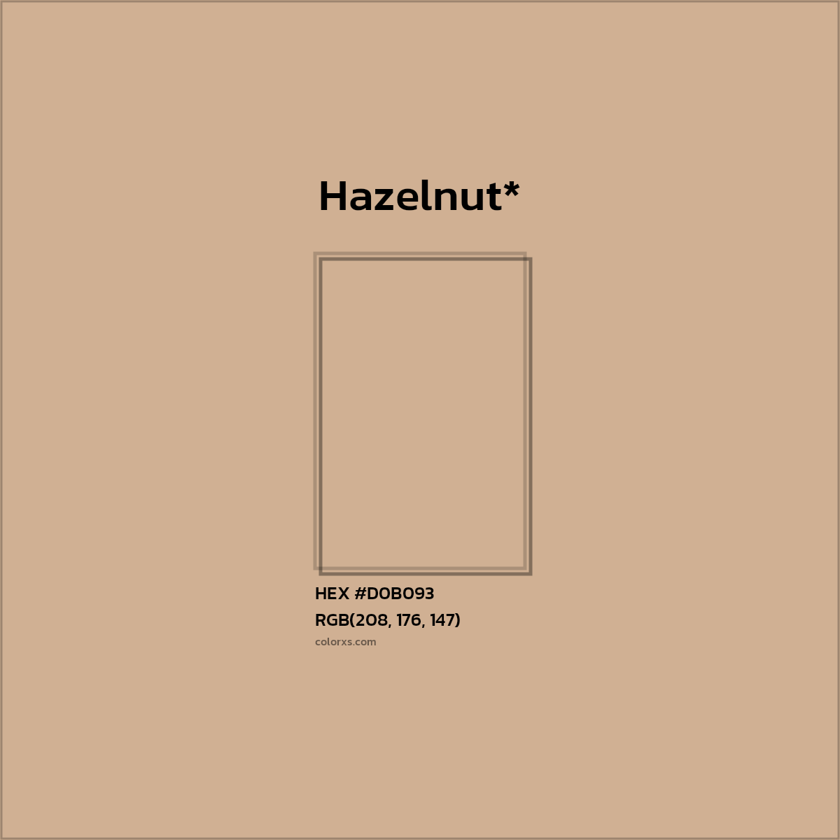 HEX #D0B093 Color Name, Color Code, Palettes, Similar Paints, Images