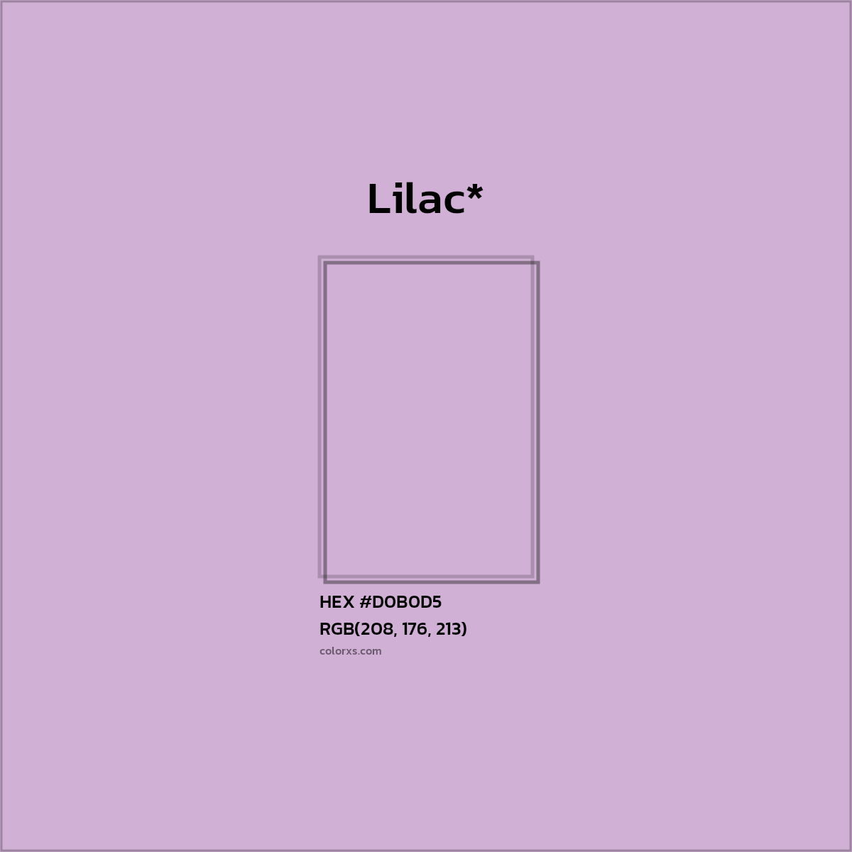 HEX #D0B0D5 Color Name, Color Code, Palettes, Similar Paints, Images