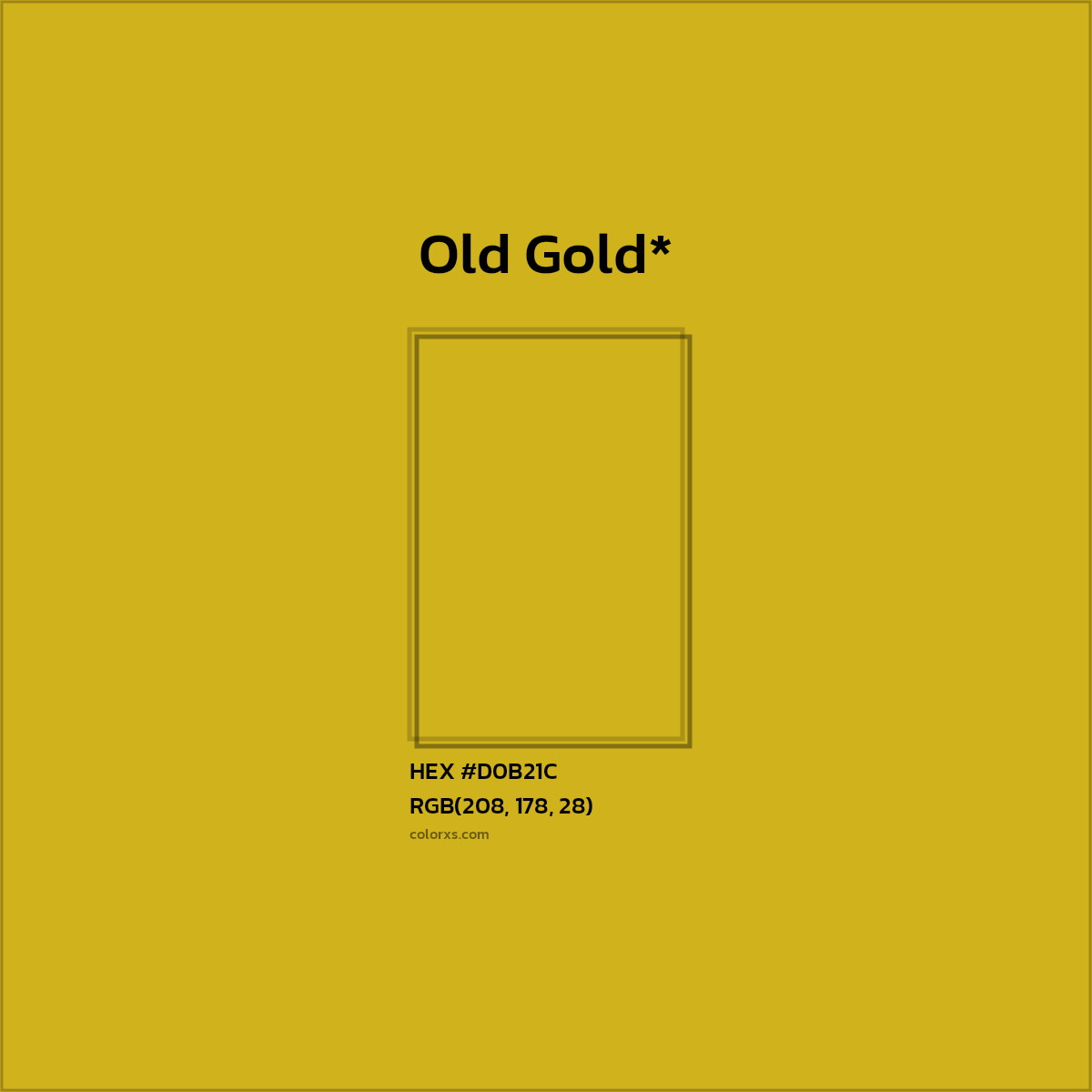 HEX #D0B21C Color Name, Color Code, Palettes, Similar Paints, Images