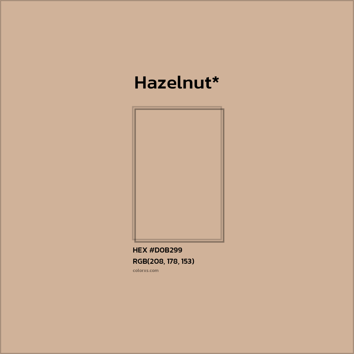 HEX #D0B299 Color Name, Color Code, Palettes, Similar Paints, Images