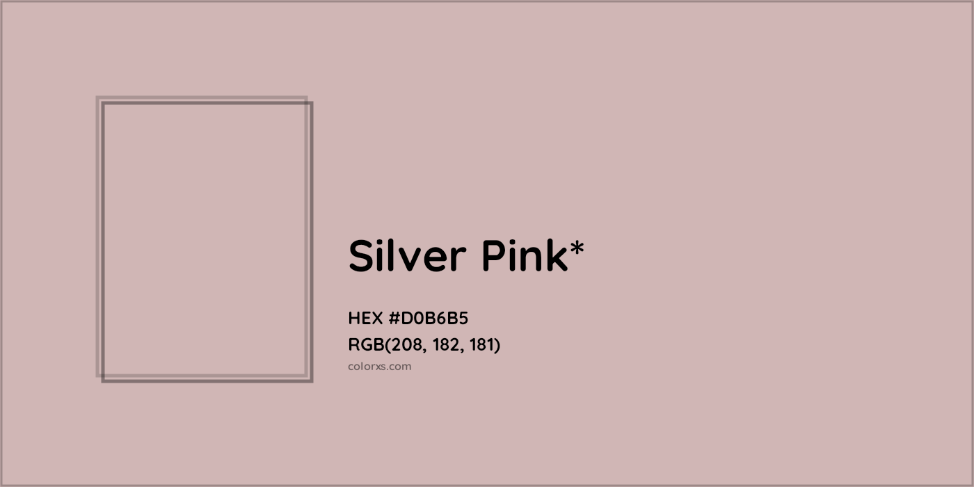 HEX #D0B6B5 Color Name, Color Code, Palettes, Similar Paints, Images