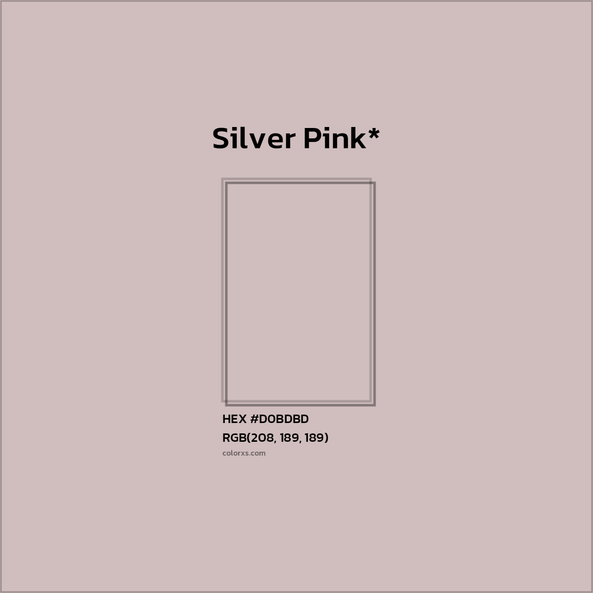 HEX #D0BDBD Color Name, Color Code, Palettes, Similar Paints, Images