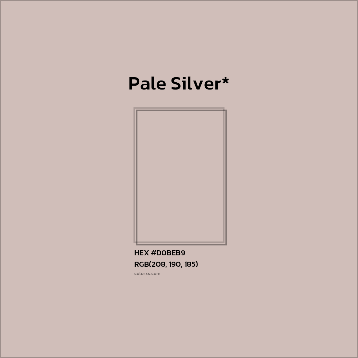 HEX #D0BEB9 Color Name, Color Code, Palettes, Similar Paints, Images