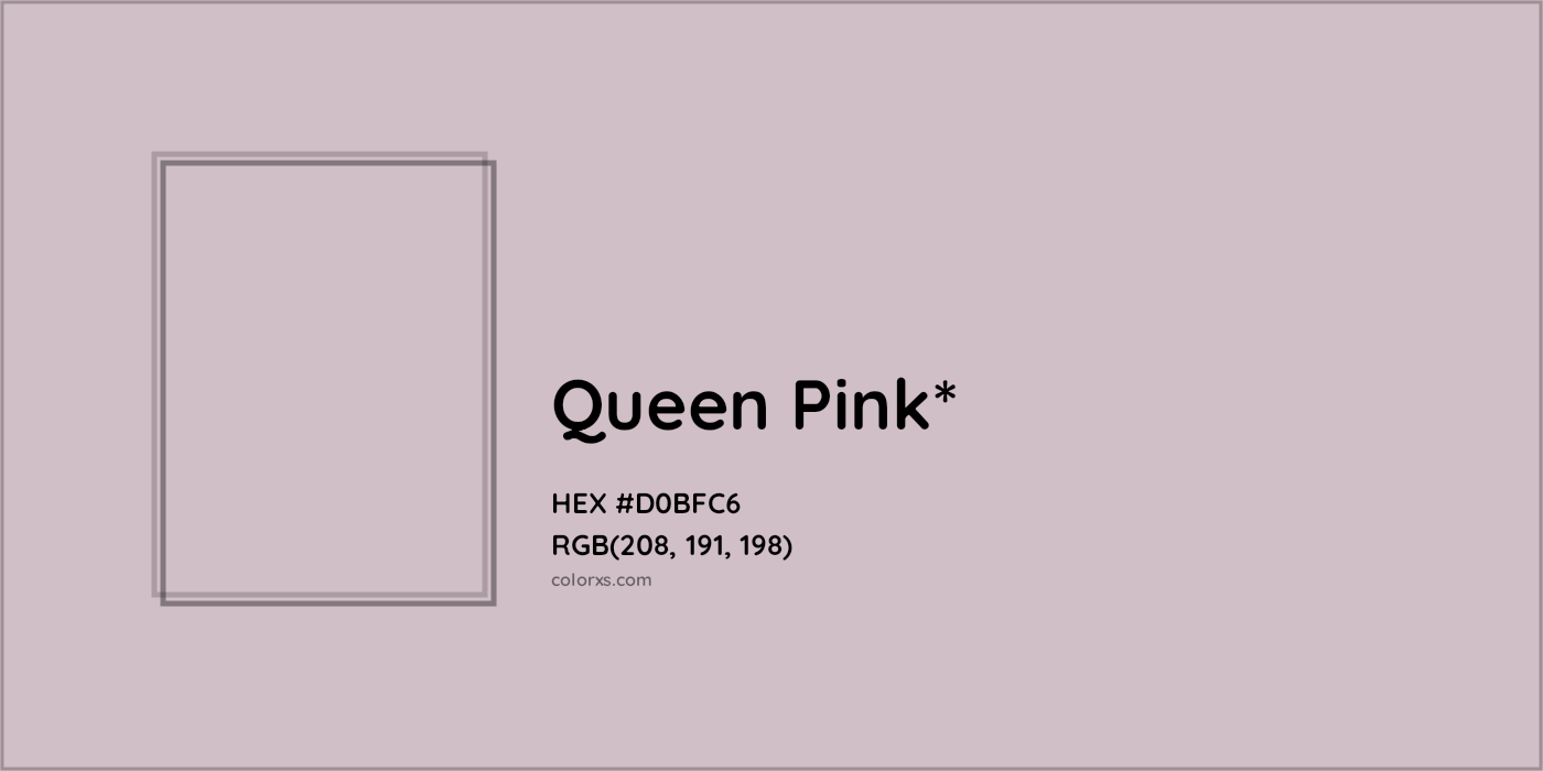 HEX #D0BFC6 Color Name, Color Code, Palettes, Similar Paints, Images