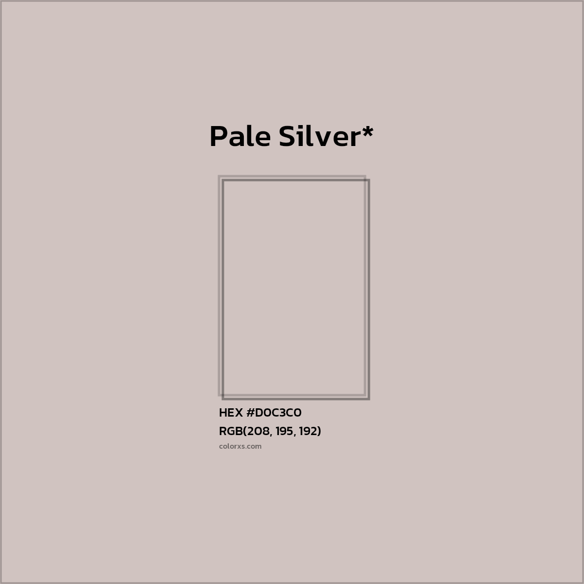 HEX #D0C3C0 Color Name, Color Code, Palettes, Similar Paints, Images