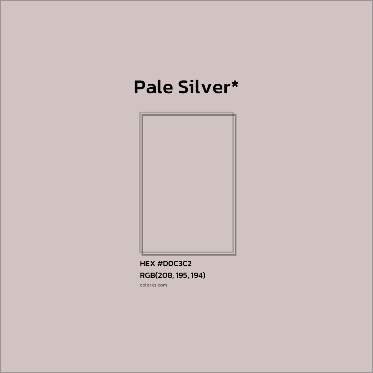 HEX #D0C3C2 Color Name, Color Code, Palettes, Similar Paints, Images