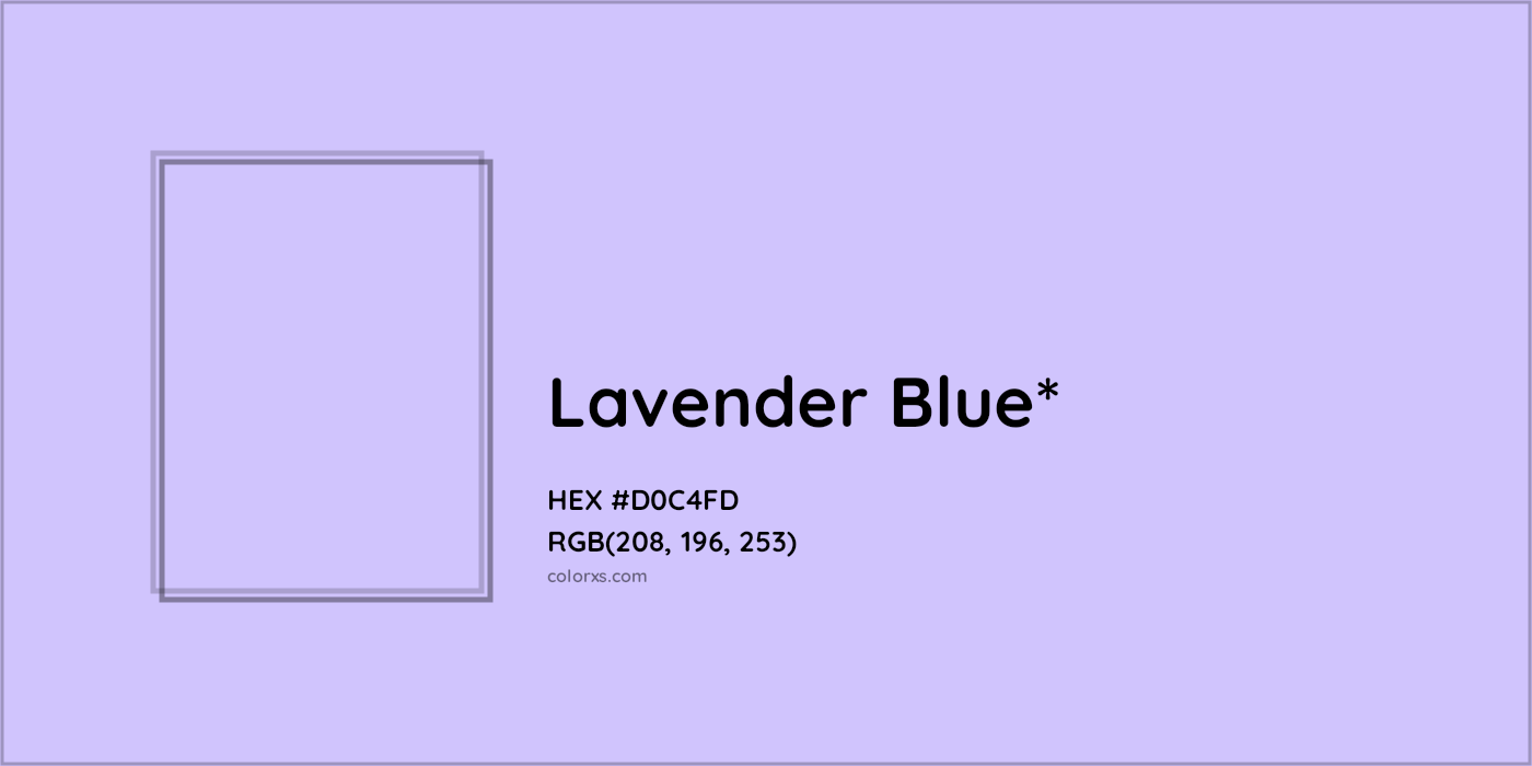 HEX #D0C4FD Color Name, Color Code, Palettes, Similar Paints, Images